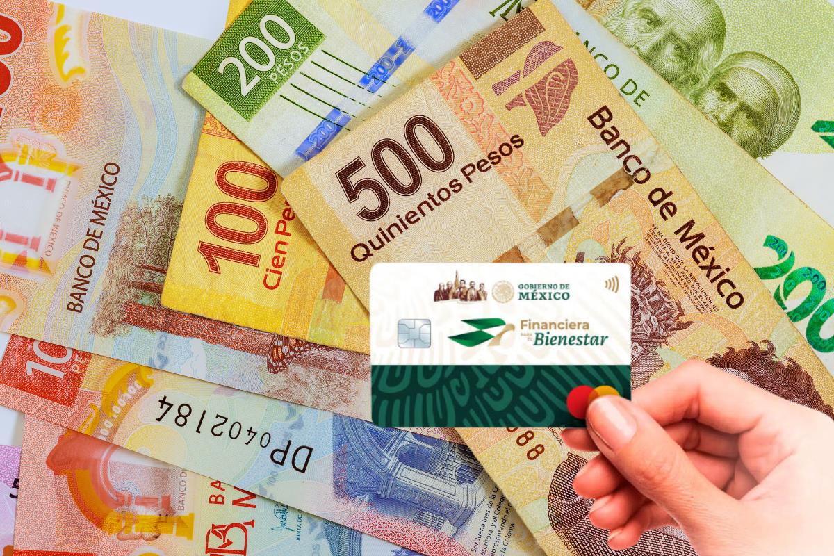 Billetes mexicanos. tarjeta de Financiera para el Bienestar. Foto: Gobierno de México