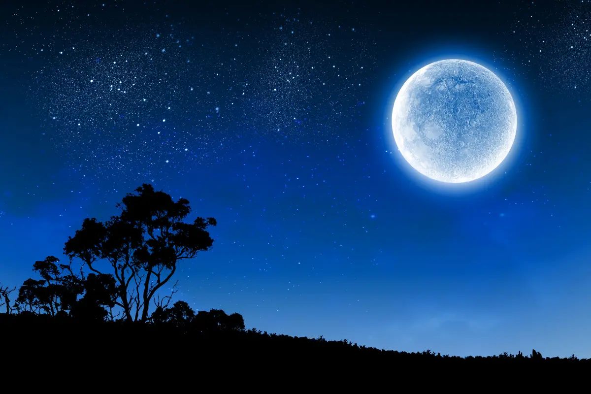 Luna azul. Foto: Canva