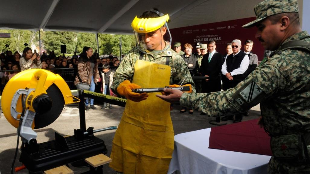 Lanzan Programa de Canje de Armas 2024 en Edomex