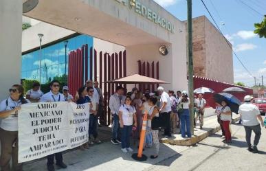 Trabajadores del PJF protestan en contra de la reforma judicial