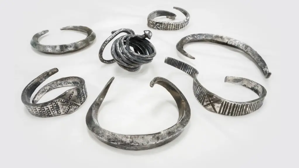 Un estudiante de arqueología descubre siete brazaletes de plata de la era vikinga. Foto. Facebook Museo Moesgaard