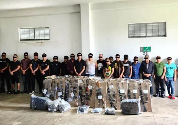 Más detenidos con armas y drogas en Chiapas; van más de 30 criminales en un mes