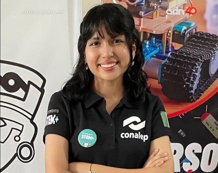 Premian a alumna del Conalep por ser una de las 50 mejores estudiantes del mundo