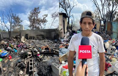 Pierden su casa y pertenencias tras incendio