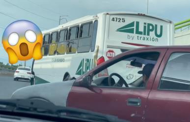 Captan coches en Saltillo jugando a la “trae” en pleno periférico LEA