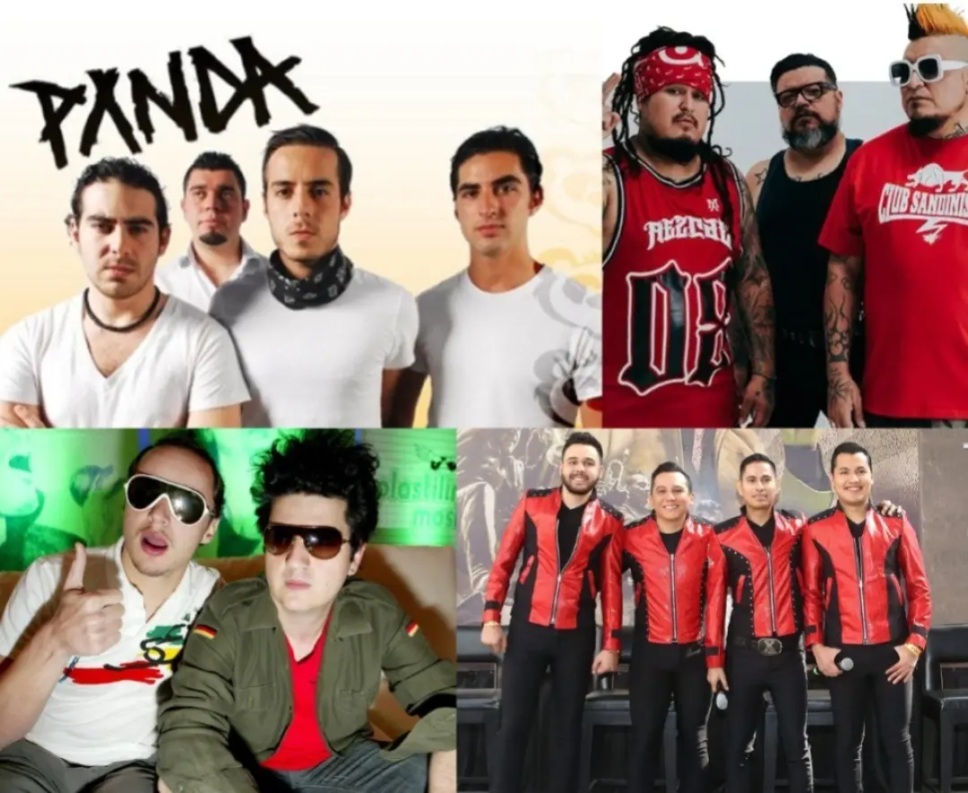 Panda, el Gran Silencio, Plastilina Mosh así como Edwin Luna y la Trakalosa de Monterrey son ejemplos de grupos originarios. Foto: Canva.