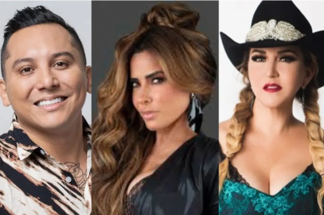 Edwin Luna, Gloria Trevi y Alicia Villarreal todos ellos oriundos de Nuevo León. Foto: Canva.