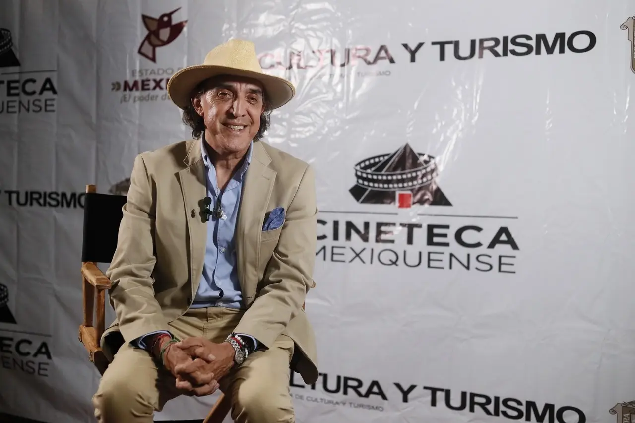 El actor Luis Felipe Tovar compartió su experiencia y anécdotas en la Cineteca Mexiquense. Imagen: GEM