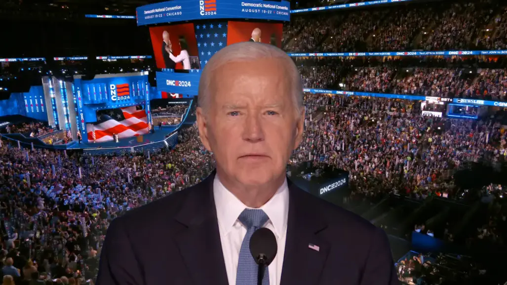 Con lágrimas y ovación, Joe Biden dice adiós y da respaldo a Kamala Harris