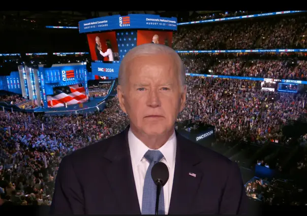 Con lágrimas y ovación, Joe Biden dice adiós y da respaldo a Kamala Harris