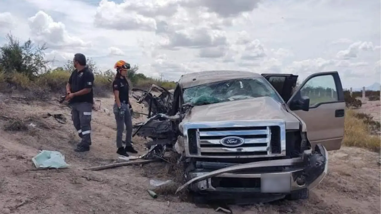 Choque en la Carretera Monterrey - Monclova / Foto: Redes Sociales