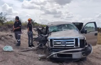 Muere mujer de 69 años en aparatoso choque en la carretera Monterrey - Monclova 