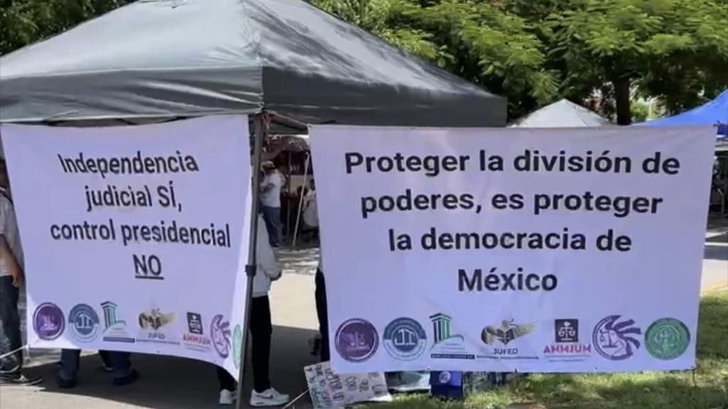 Bloquean la Avenida Itzáes de Mérida como protesta contra la Reforma Judicial