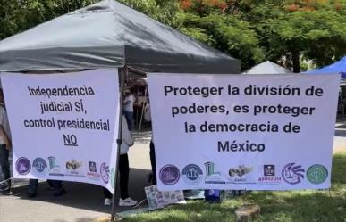 Bloquean la Avenida Itzáes de Mérida como protesta contra la Reforma Judicial