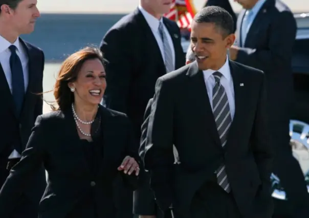 Prometen los Obama apoyo total a Kamala Harris