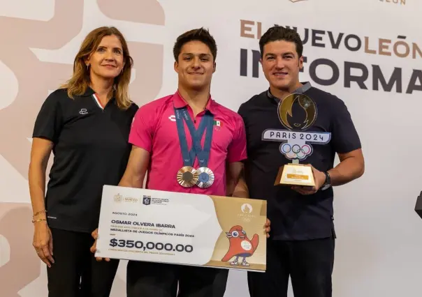 Nuevo León premia a medallistas y entrenadores olímpicos triunfadores en París