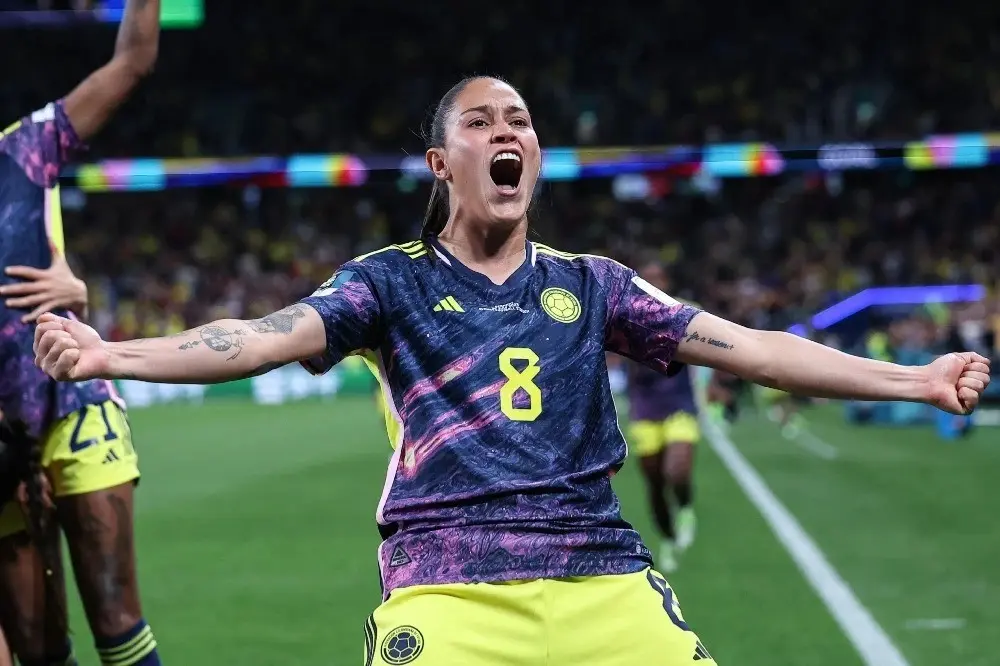 Marcela Restrepo en un juego con la Selección Colombia en 2023. Foto: Noticias Caracol.