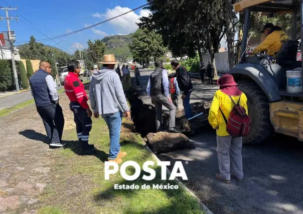 ¡Socavón en Toluca! Encuentran falla en bóveda del Río Verdiguel