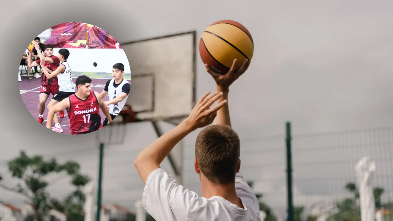 Academia de basquetbol en gratuita en Saltillo / Foto: Canva y INEDEC