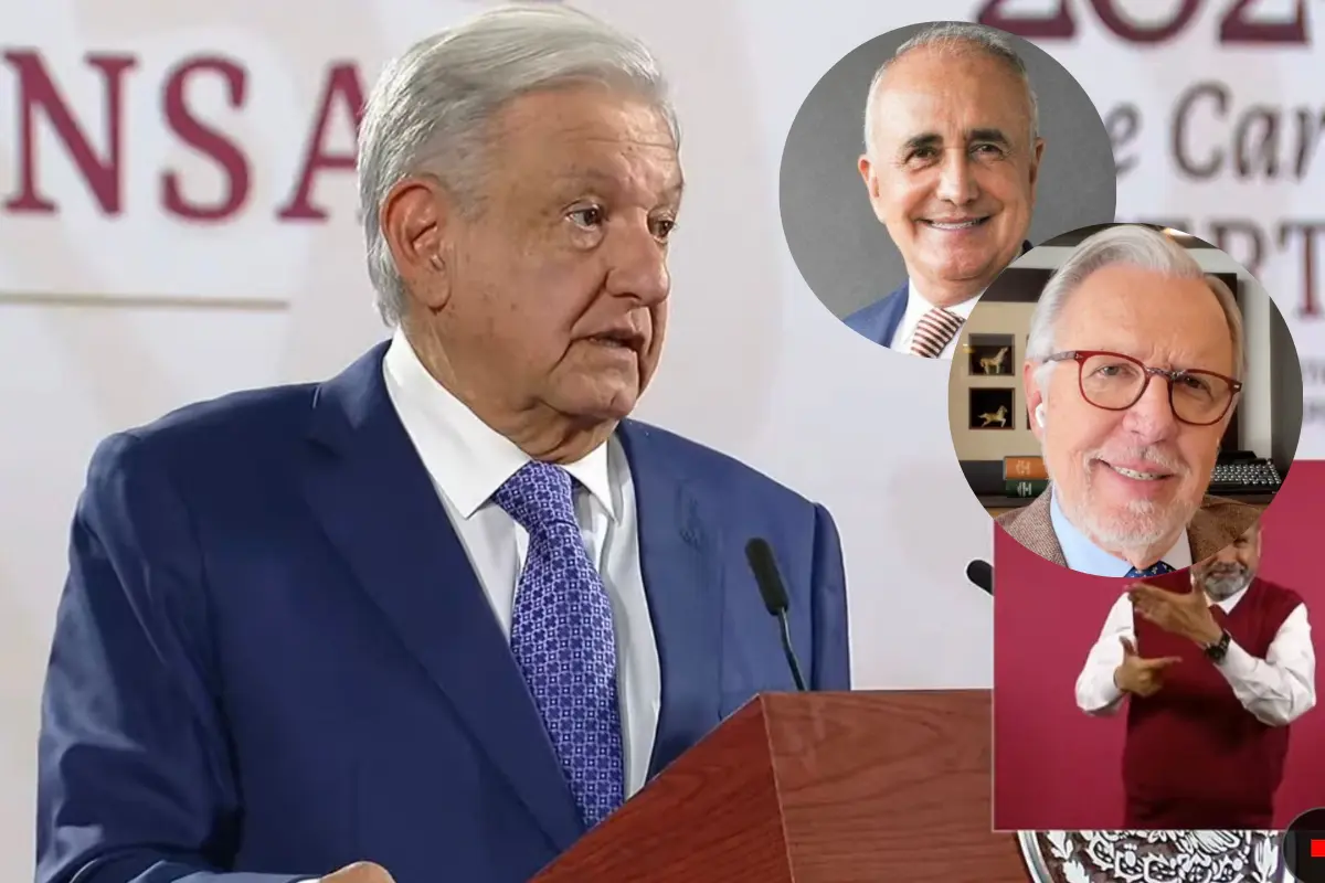 AMLO, Joaquín López-Dóriga y Pedro Ferriz de Con. Foto: Captura de pantalla