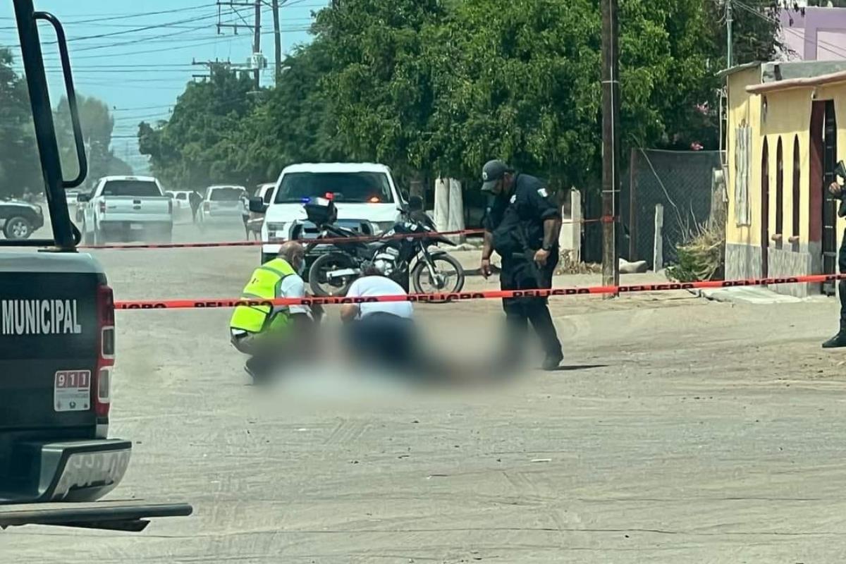 Policía ejecutado en Cd. Constitución. Foto: Más noticias de BCS