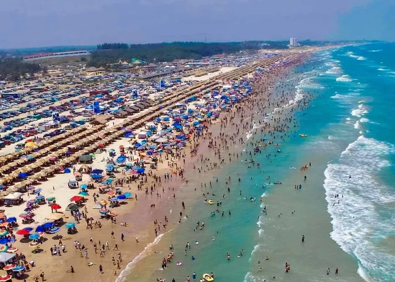 Playa Miramar, Ciudad Madero. Foto: Redes sociales