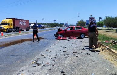 Tres mujeres lesionadas en choque en Cadereyta