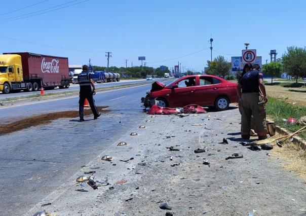 Tres mujeres lesionadas en choque en Cadereyta