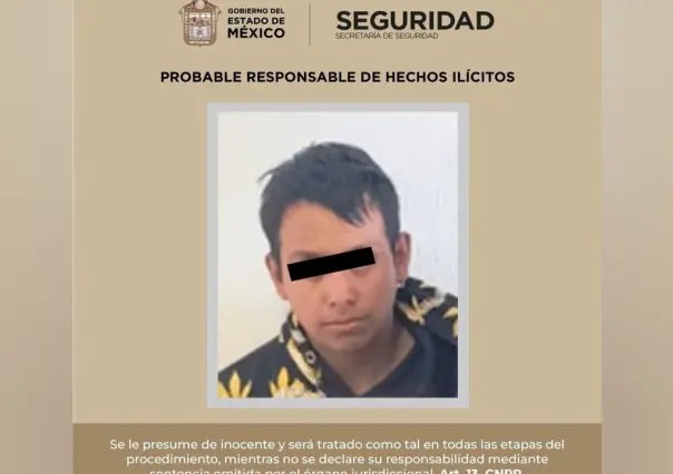 Capturan a presunto agresor en Zinacantepec tras denuncia ciudadana