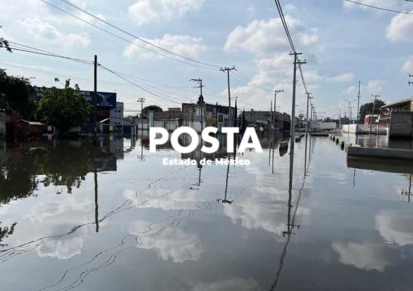 ¡Bajo el agua! Inundaciones en Chalco dejan calles fantasma