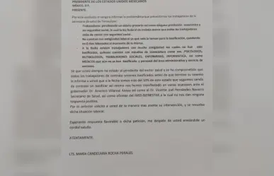 Trabajadores del sector salud lanzan llamado al presidente López Obrador