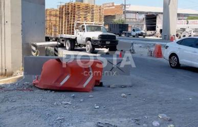 Trabajos en el Triángulo Norte en Escobedo avanzan de manera lenta