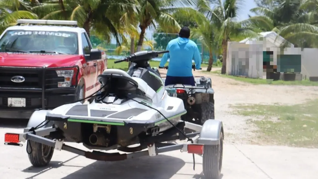 Recuperan motos acuáticas robadas en la costa de Yucatán