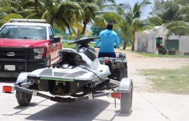 Recuperan motos acuáticas robadas en la costa de Yucatán