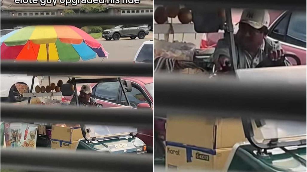 Acá sí deja: Elotero gringo se vuelve viral por su carrito (VIDEO)