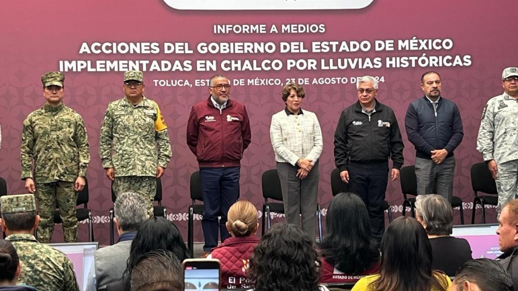 Avanza atención a emergencia en Chalco; retiran dos de tres tapones