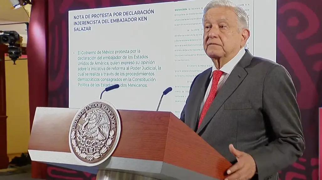 AMLO responde a Ken Salazar: Ningún país extranjero puede imponernos