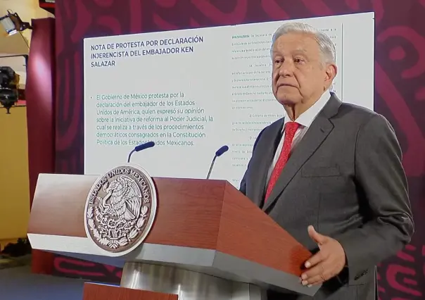 AMLO responde a Ken Salazar: Ningún país extranjero puede imponernos