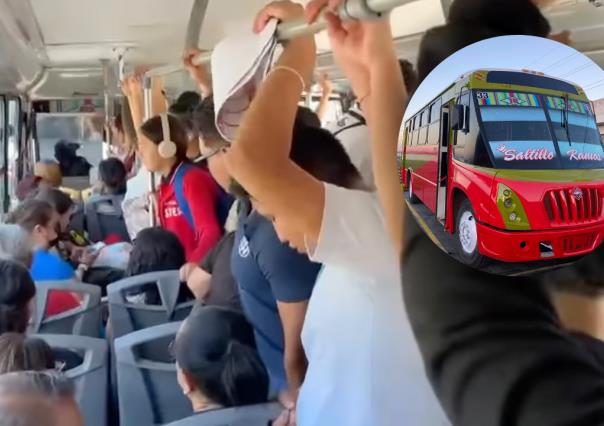 Mujer resulta lesionada al ser derribada en transporte público en Saltillo