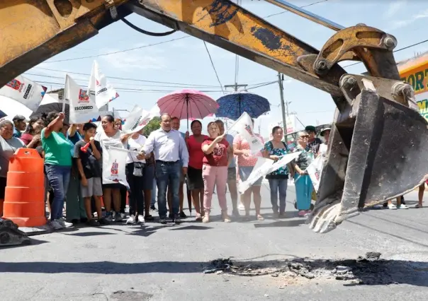Escobedo renueva avenida Loma Verde en Colinas de Topo Chico
