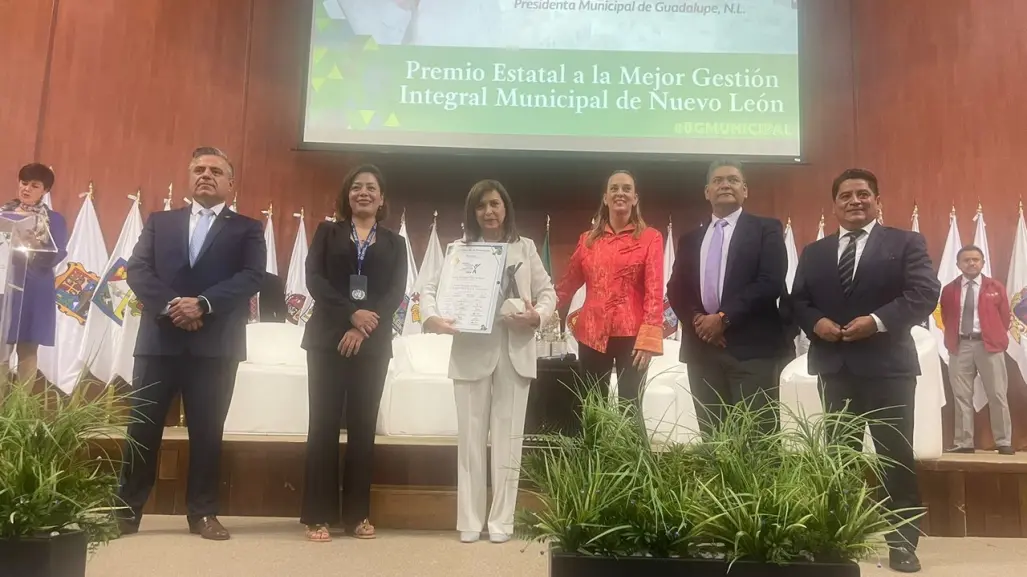 Guadalupe recibe el Premio Estatal a la Mejor Gestión Integral Municipal