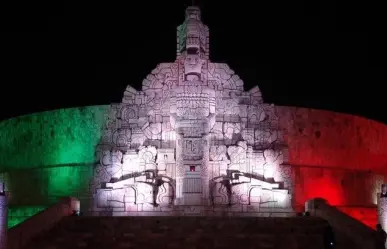 Preparativos para las fiestas patrias en el Paseo de Montejo