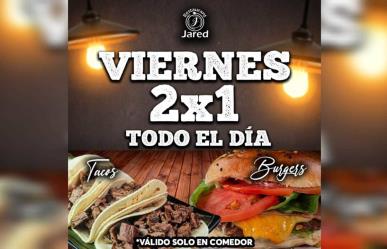 ¿Tacos de carne asada o una burger? Esta promoción de 2x1 no te la puedes perder
