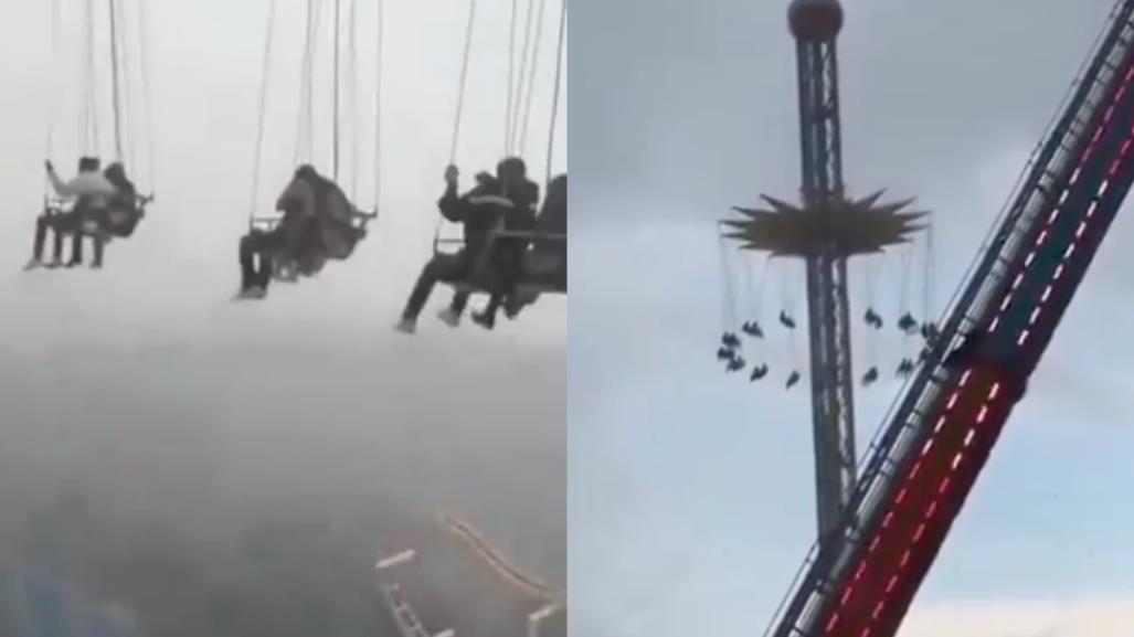 Six Flags México: Asistentes quedan atrapados a 70 metros de altura (VIDEO)