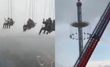 Six Flags México: Asistentes quedan atrapados a 70 metros de altura (VIDEO)