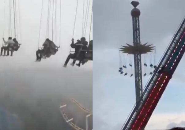 Six Flags México: Asistentes quedan atrapados a 70 metros de altura (VIDEO)