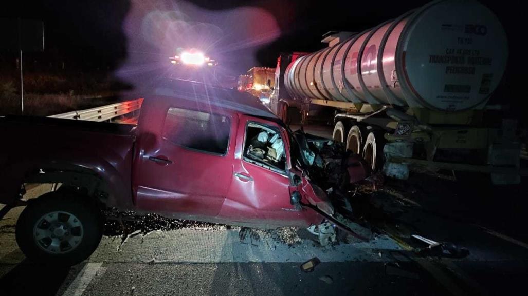 Accidente deja dos muertos en Cadereyta