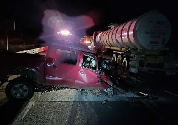 Accidente deja dos muertos en Cadereyta