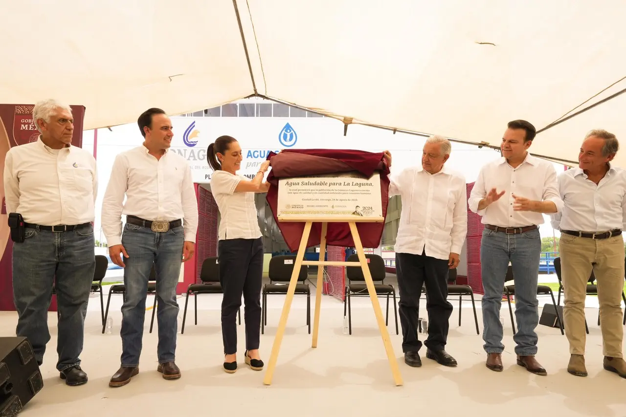 Sheinbaum promete continuidad a Agua Saludable para La Laguna
