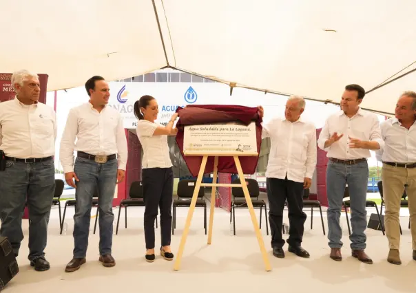 Sheinbaum promete continuidad a Agua Saludable para La Laguna